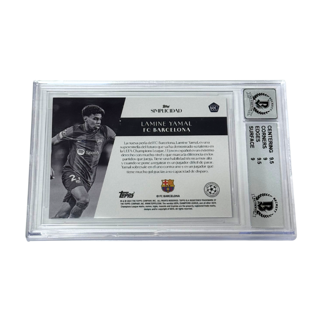 Lamine Yamal Signed 2023-24 Topps UCC Simplicidad Rookie Card – BGS 9 AUTO 10